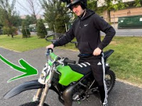 SURPRISING BROTHER WITH HIS FIRST DIRTBIKE!!...