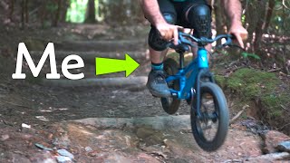Riding two bikes that don't fit - Tiny Bike...