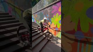 Stair jump Urban mtbing on Ebike ⚡️...