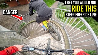 THIS STEEP LINE CHALLENGED PRO MTB RIDERS//...