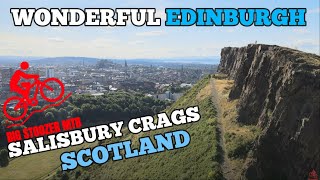 EDINBURGH. SCOTLAND. Salisbury Crags. Mountain...