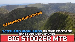 SCOTLAND DRONE FOOTAGE. Grampian mountains....