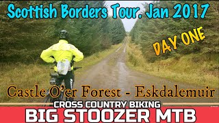 Scottish Borders mtb. Jan 2017 Tour. Day 1....