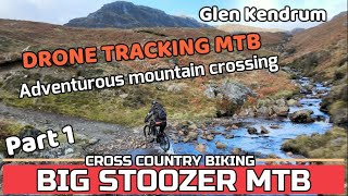 DRONE TRACKING MTB. Adventurous mountain...
