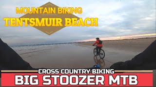 Beach mountain biking. Tentsmuir beach. Return...