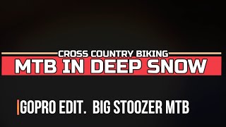 GoPro Edit. MTB In Deep Snow. Dunfermline. MTB...