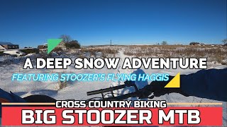 Mountain Biking In DEEP SNOW. Dunfermline....