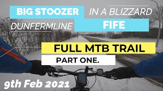 MTB IN A BLIZZARD. Full Trail. Part 1....