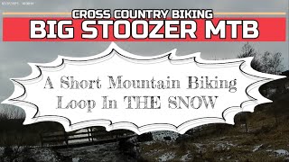 A Short Mountain Biking Loop IN THE SNOW. mtb...