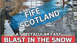 A Spectacular FAST BLAST In The SNOW. Fife mtb...