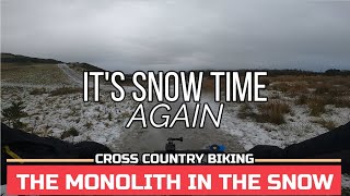 The Monolith IN THE SNOW. Fife mtb. Snow MTB...