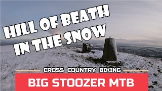 Hill Of Beath. Snow mtb riding . Fife mtb....