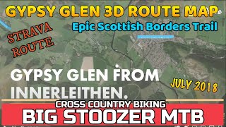 Gypsy Glen mtb route. Gypsy Glen mtb. Peebles....