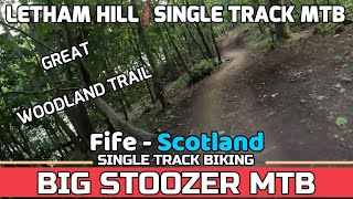 Single track mountain biking. Letham Hill...