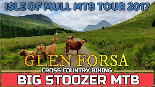 Isle of Mull . Mountain Biking. GLEN FORSA....