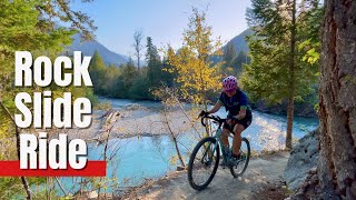 Riding through a massive ROCKSLIDE --...