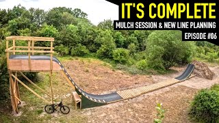 IT'S COMPLETE! I RIDE THE MULCH JUMP AND TALK...