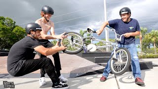New School BMX Riders Battle On An 'OLD' BMX...