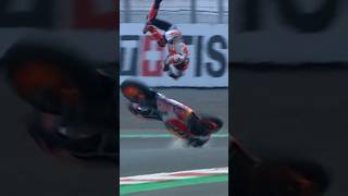 Marc Marquez sees double after a crash 