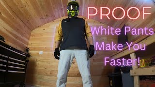 Proof!! White Pants Make You Faster