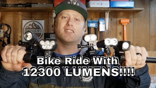 Bike Light Comparison/ Ride With 6 Bike Lights...