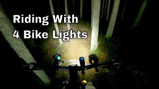 Riding Tzouhalem With Four Bike Lights
