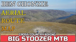 Ben Chonzie Munro. AERIAL ROUTE MAP. Ben...