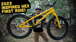 Putting My New Inspired Hex Street Trials Bike...