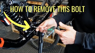 How to remove the main pivot bolt on a Marin