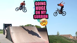 GOING HUGE ON MY SURRON ELECTRIC DIRT BIKE!