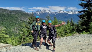 Ziplining in Whistler with Bianca and Hollie