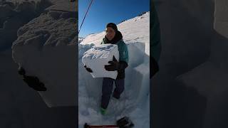 Minecraft in real life!  testing the avalanche...