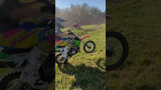 Ripping on my KLX 110 pitbike with mods to...