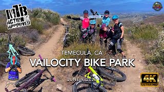 MTB Riding Vailocity Bike Park, Temecula, CA,...