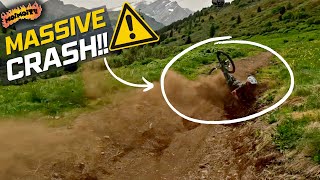 TEXI HAS A MASSIVE CRASH - CANAZEI WORLD CUP |...
