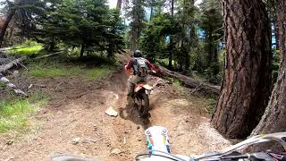 Ridersride Racing up Frost Mtn Trail Washington.