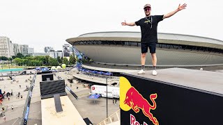 Jumping Bikes Off a 4-Storey Building! w/ Matt...