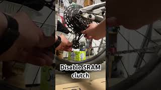 Disable clutch on SRAM derailleur #downhillmtb...