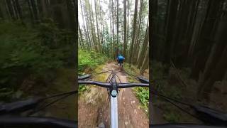 Steep rock roll into tight corner #downhillmtb...