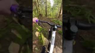 Riding some steep tech in the snow...