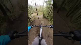 Fun drop into a chute #downhillmtb #mtb #pnw...
