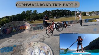 Cornwall vlog 2! Riding Hayle bowl/Mount-hawke...