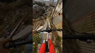 Riding the steepest stairs on a Bike 