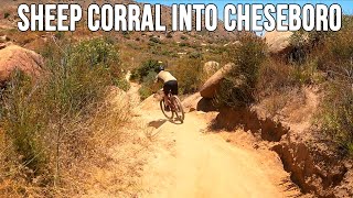 Sheep Corral Trail into Cheseboro Canyon Trail...