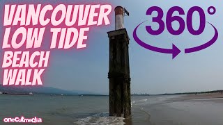 360 view of Vancouver's Spanish Banks Beach at...