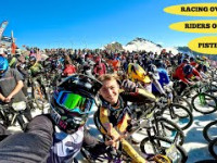 RACING DOWN A MTB DOWN A SKI PISTE!...