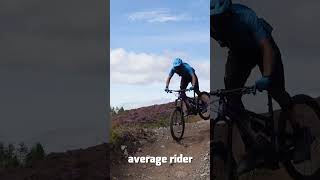 average mountain biker versus fast mountain...