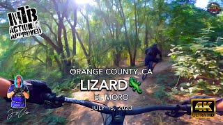 MTB Riding Lizard at El Moro, July 15, 2023...