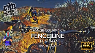 MTB Riding Fence Line at El Moro, July 15,...