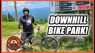Mont-Sainte-Anne Downhill bike park in Quebec